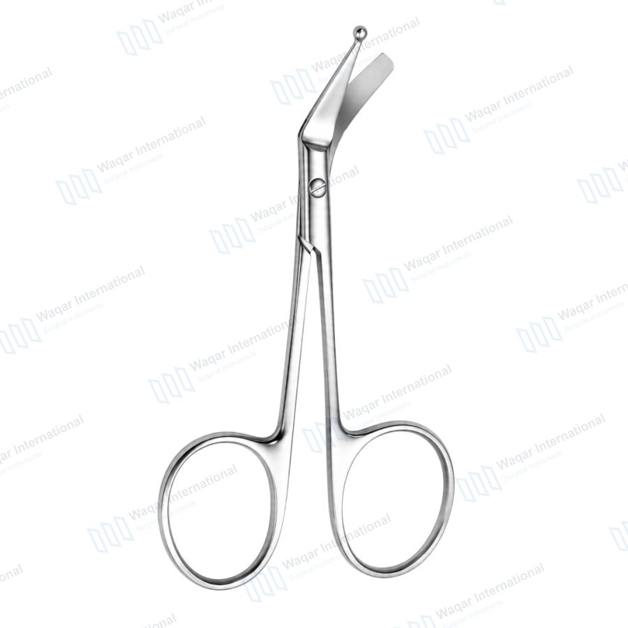Ostomy Surgical Scissors 5-Inch Straight Precision Instrument — surgical instruments manufactured by Waqar International, Sialkot