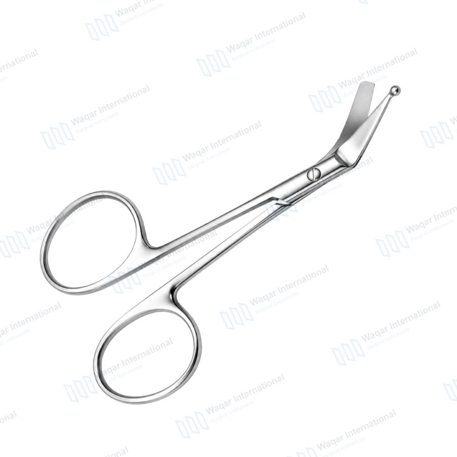 Ostomy Scissors Surgical Instrument for Precise Stoma Cutting Trimming — surgical instruments manufactured by Waqar International, Sialkot