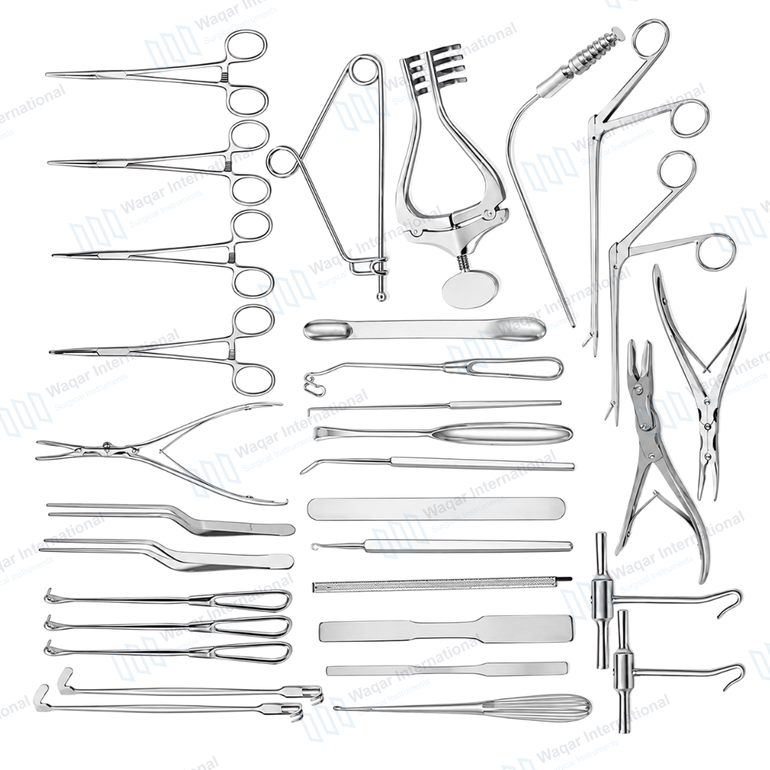 Basic Craniotomy Set Neurosurgical Instrument Kit — surgical instruments manufactured by Waqar International, Sialkot
