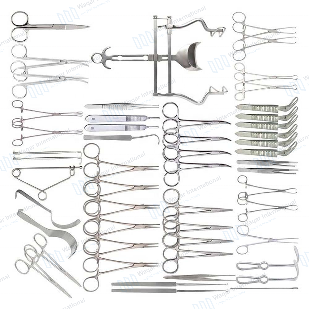 Basic Laparotomy Kit Sterilization Box Surgical Instrument — surgical instruments manufactured by Waqar International, Sialkot