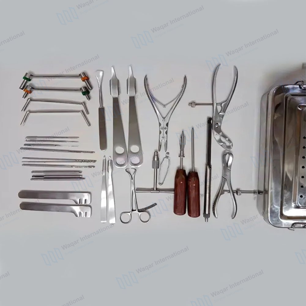 Basic Major Orthopedic Surgical Instruments Set 75 Pieces — surgical instruments manufactured by Waqar International, Sialkot