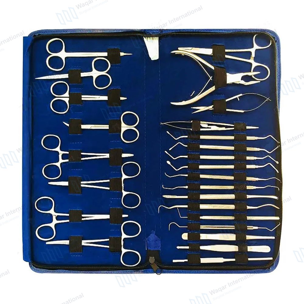 Basic Minor Surgery Kit 13-Piece Set — surgical instruments manufactured by Waqar International, Sialkot