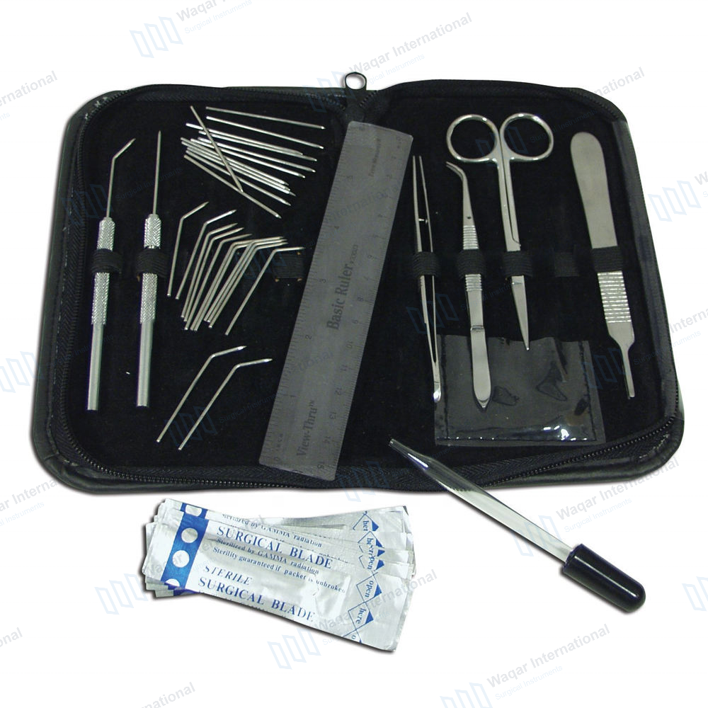 Botany Dissection Kit for Medical Biology Veterinary Students — surgical instruments manufactured by Waqar International, Sialkot