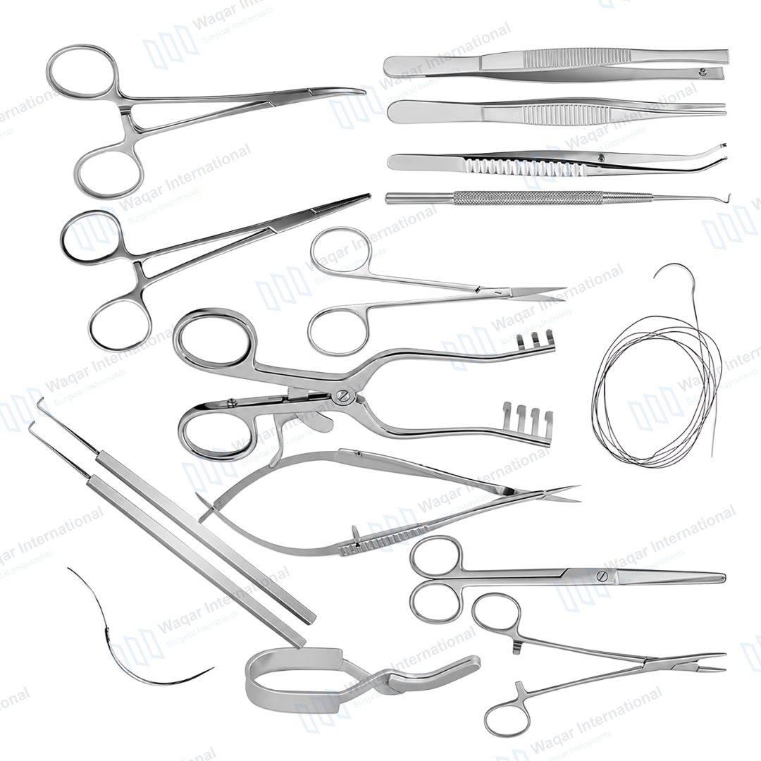 Cardiac Vascular Thoracic Surgery Instrument Kit Precision Heart Operation — surgical instruments manufactured by Waqar International, Sialkot
