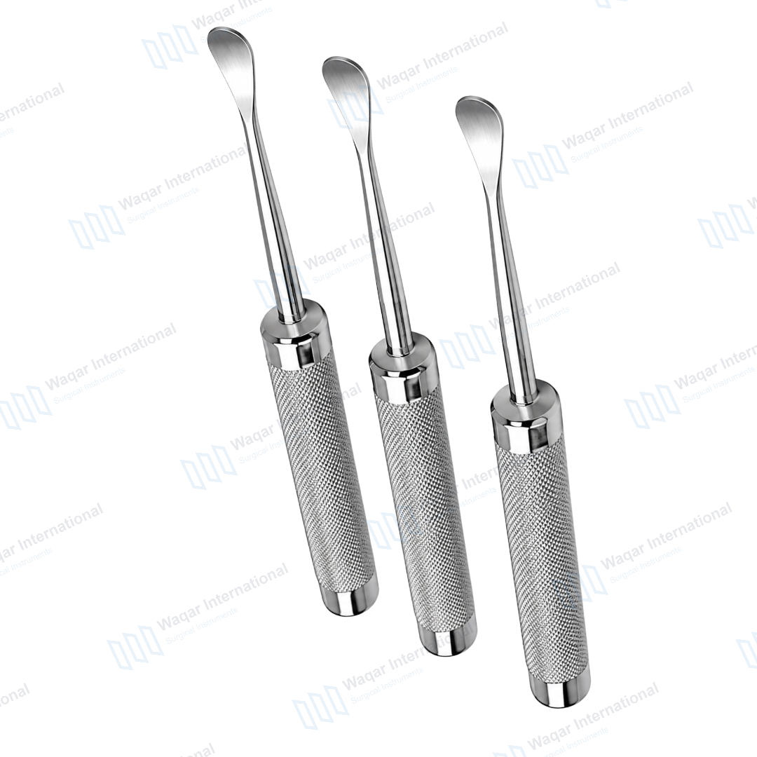 Cobb Curved Spinal Elevator Set 3-Piece Orthopedic Spine Surgery — surgical instruments manufactured by Waqar International, Sialkot