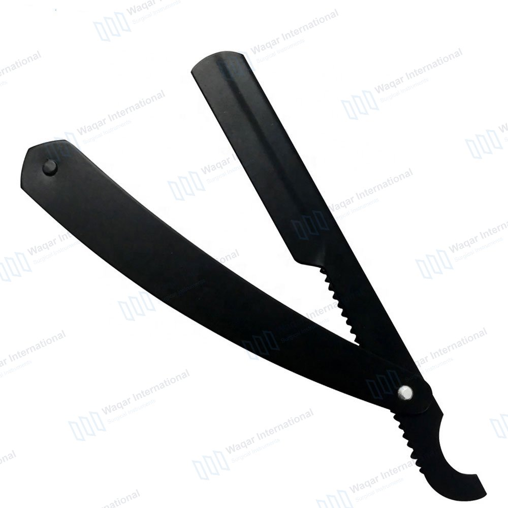 Design Single-Edge Anti-Acid Stainless Steel Turkish Barber Razor — surgical instruments manufactured by Waqar International, Sialkot