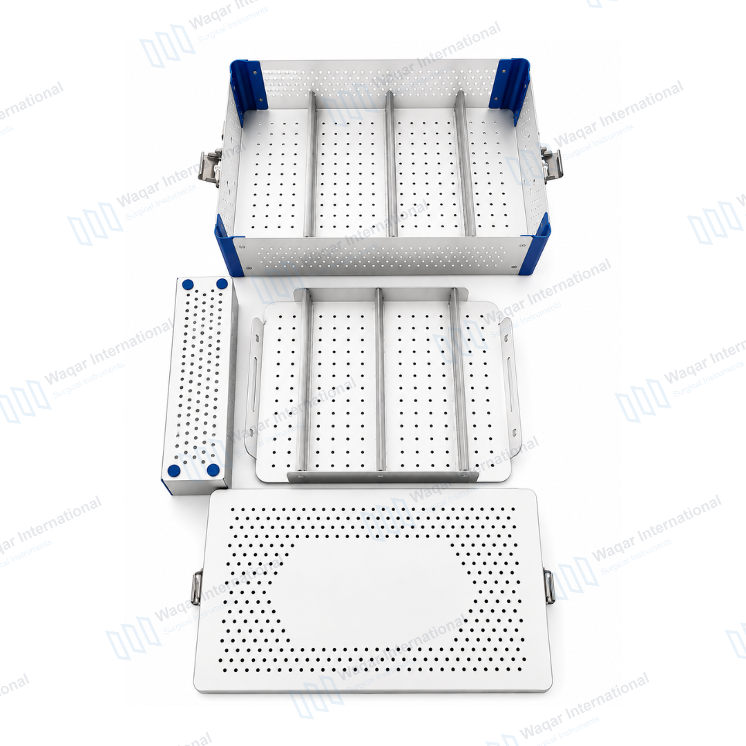 DHS Box Medium-01 Orthopedic Implant Sterilization Instrument Case — surgical instruments manufactured by Waqar International, Sialkot