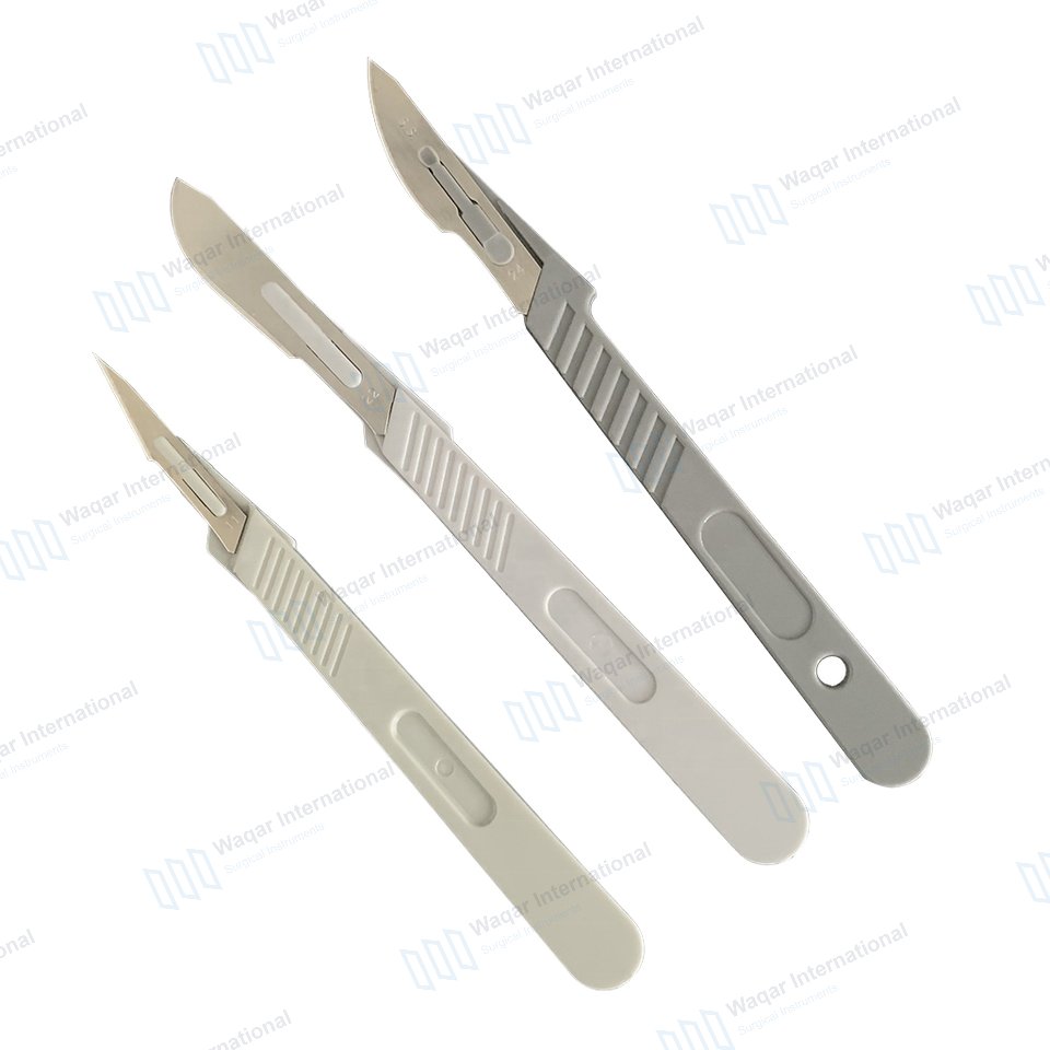 Disposable Sterile Surgical Scalpel Stainless Steel — surgical instruments manufactured by Waqar International, Sialkot