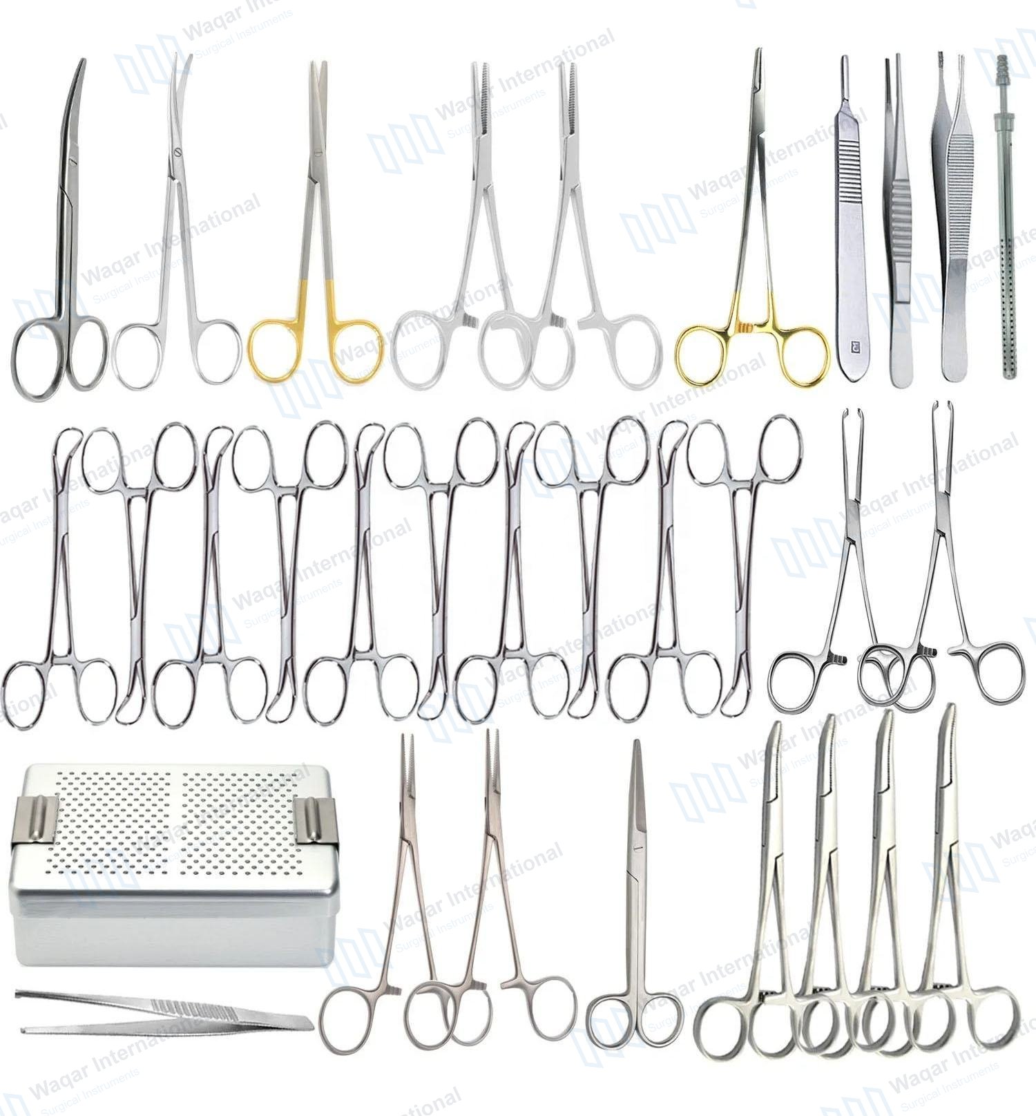 Feline Spay Neuter Surgical Pack Stainless Steel Veterinary — surgical instruments manufactured by Waqar International, Sialkot