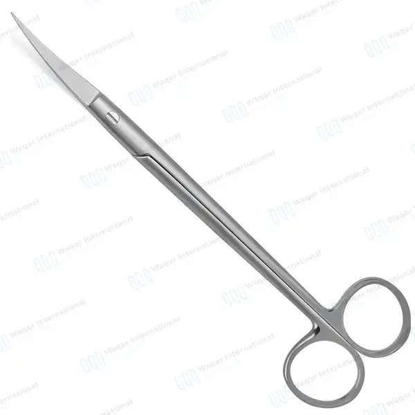 Kelly Scissors 7″ Curved Sharp Blades - surgical instruments manufactured by Waqar International, Sialkot - view 2
