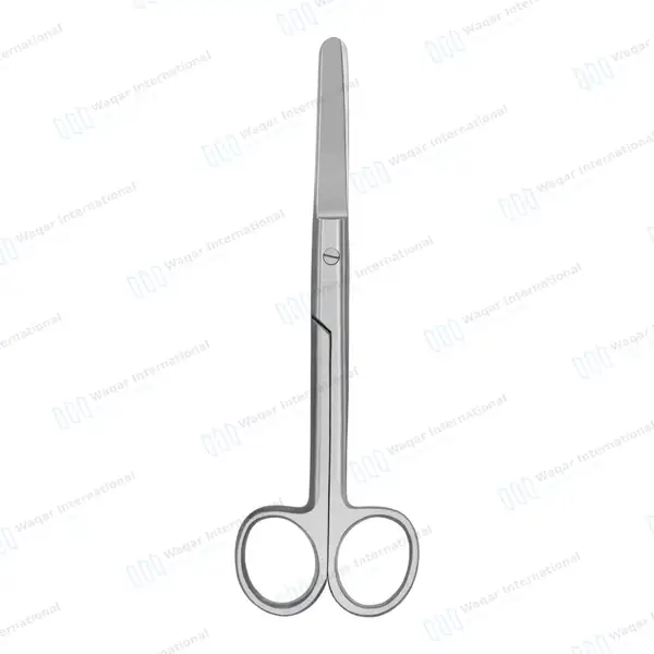 Operating Scissors 4.5″ Straight Blunt/Blunt Round Pattern - surgical instruments manufactured by Waqar International, Sialkot - view 4