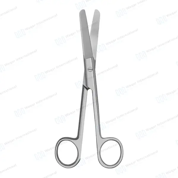 Operating Scissors 4.5″ Straight Blunt/Blunt Round Pattern - surgical instruments manufactured by Waqar International, Sialkot - view 5