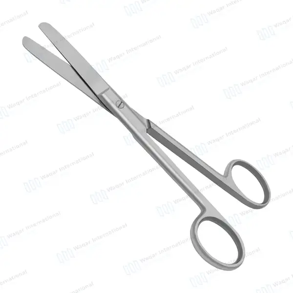 Operating Scissors 4.5″ Straight Blunt/Blunt Round Pattern - surgical instruments manufactured by Waqar International, Sialkot - view 6