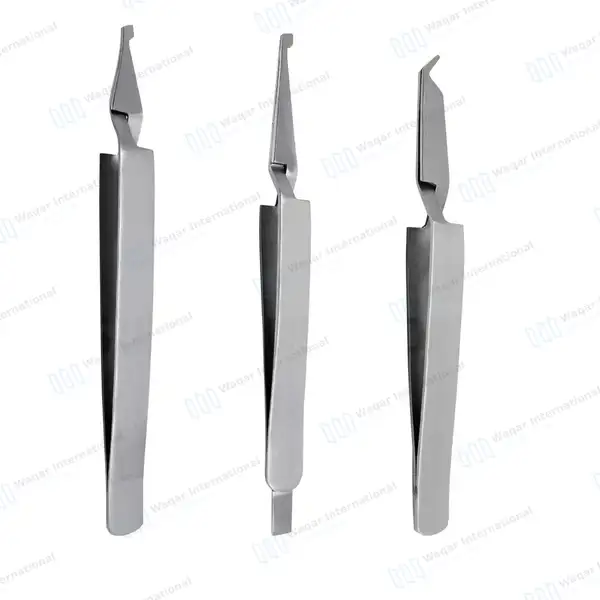 3 Dental De Bonding Bracket Removing Placing Tweezers Pliers - surgical instruments manufactured by Waqar International, Sialkot - view 2