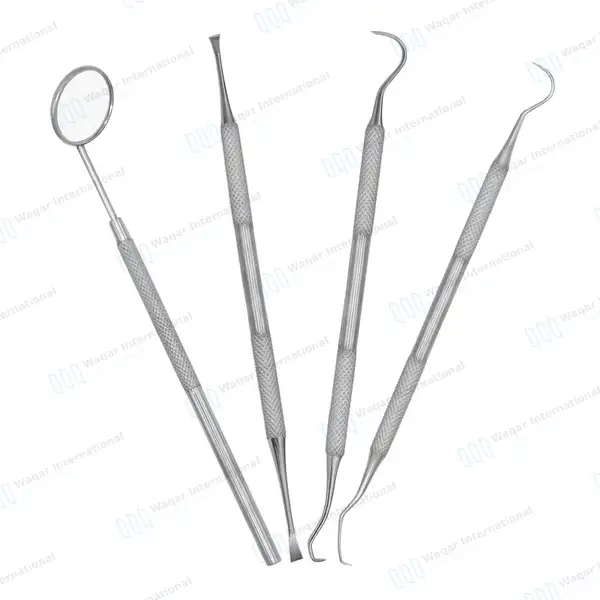 4 Pcs Dental Tartar Calculus Plaque Remover Set - surgical instruments manufactured by Waqar International, Sialkot - view 2