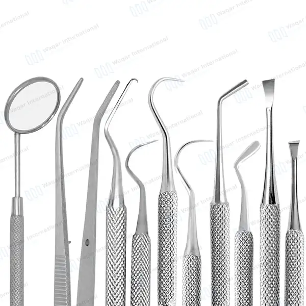 6 Pcs Professional Dental Tools Oral Hygiene Kit with Case - surgical instruments manufactured by Waqar International, Sialkot - view 3