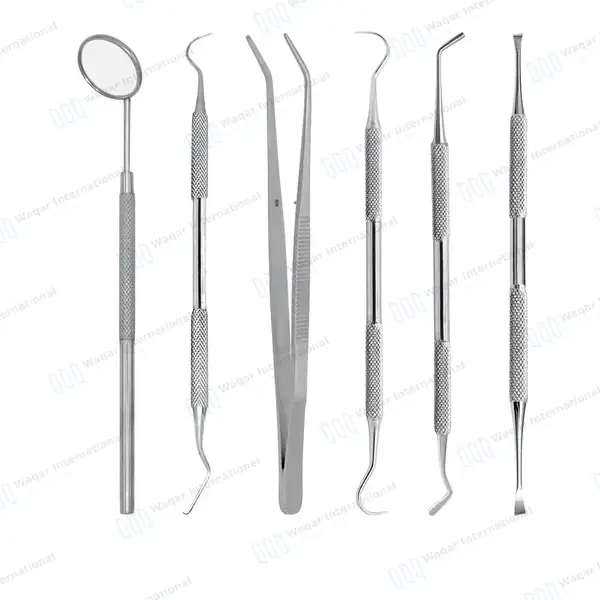 6 Pcs Professional Dental Tools Oral Hygiene Kit with Case - surgical instruments manufactured by Waqar International, Sialkot - view 4