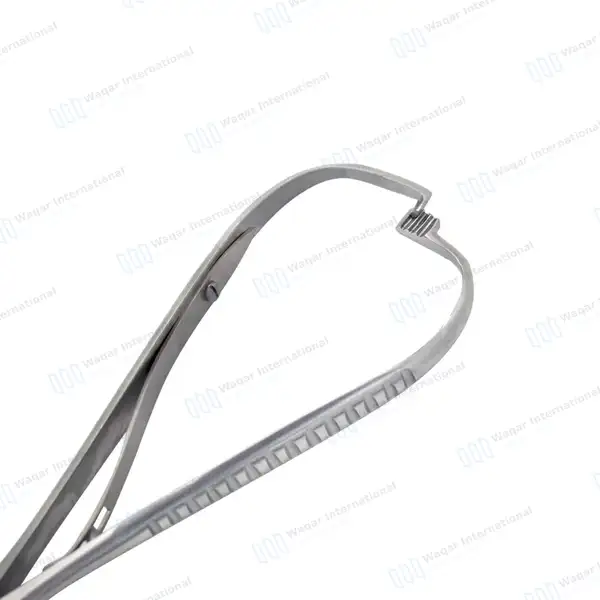 Mathieu Needle Holder Ligature Elastic Placing Plier 5.5″ Serrated Tips - surgical instruments manufactured by Waqar International, Sialkot - view 6