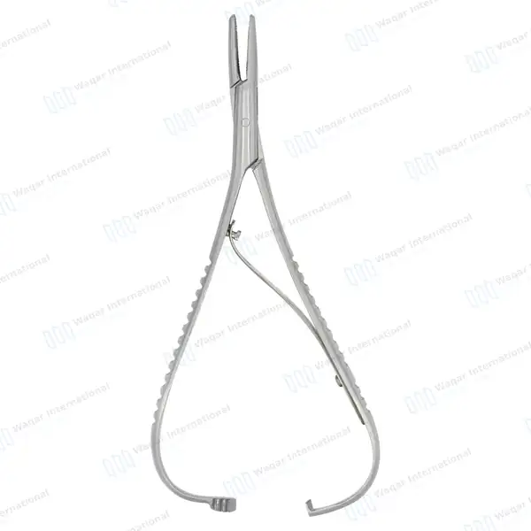 Mathieu Needle Holder Ligature Elastic Placing Plier 5.5″ Serrated Tips - surgical instruments manufactured by Waqar International, Sialkot - view 7