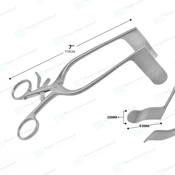 Rigby Vaginal Retractor 7″ with Grip-Lock Handle - surgical instruments manufactured by Waqar International, Sialkot - view 3