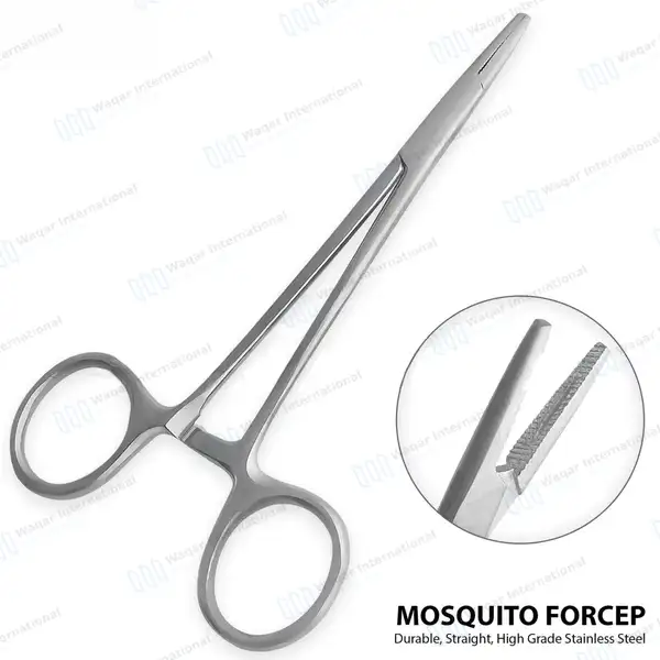 5 Pcs Scissors Forceps Suture Kit for Medical Training - surgical instruments manufactured by Waqar International, Sialkot - view 2