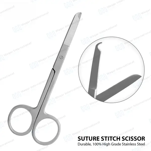 5 Pcs Scissors Forceps Suture Kit for Medical Training - surgical instruments manufactured by Waqar International, Sialkot - view 6
