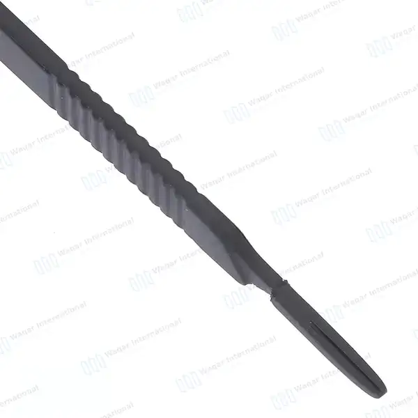 Tactical Black Scalpel Handle #3 with 10 Pcs Scalpel Blades #10 - surgical instruments manufactured by Waqar International, Sialkot - view 2
