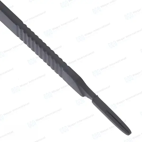 Tactical Black Scalpel Handle #3 with 10 Pcs Scalpel Blades #10 - surgical instruments manufactured by Waqar International, Sialkot - view 3
