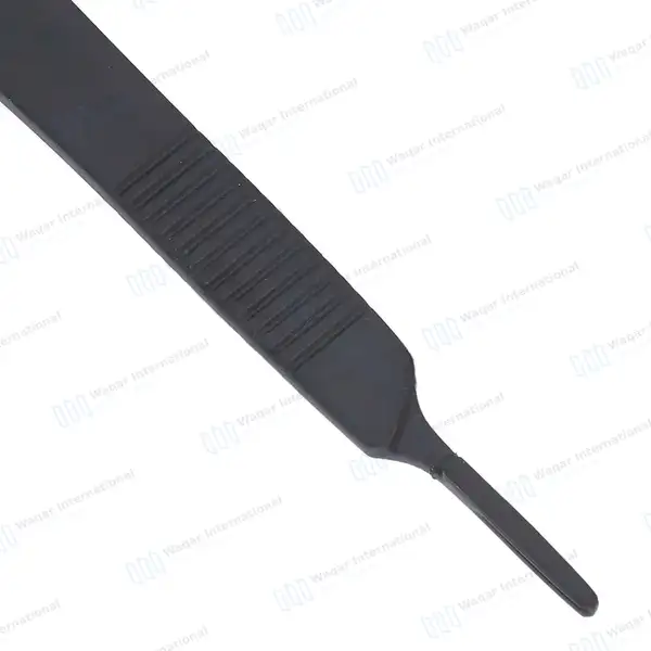 Tactical Black Scalpel Handle #3 with 10 Pcs Scalpel Blades #10 - surgical instruments manufactured by Waqar International, Sialkot - view 5