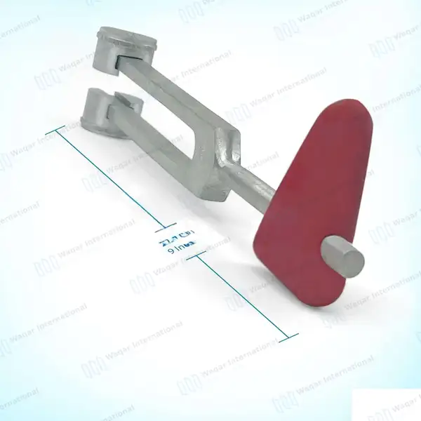 C128 Tuning Fork with Taylor Percussion Hammer 2 in 1 Combo - surgical instruments manufactured by Waqar International, Sialkot - view 2