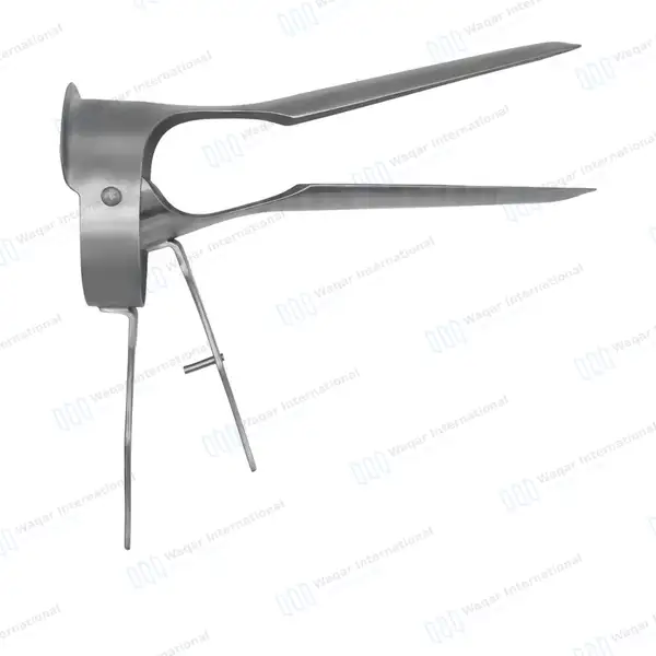 Veterinary Vaginal Speculum 10.5″ (27cm) with Two Blades - surgical instruments manufactured by Waqar International, Sialkot - view 5
