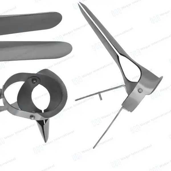 Veterinary Vaginal Speculum 10.5″ (27cm) with Two Blades - surgical instruments manufactured by Waqar International, Sialkot - view 7