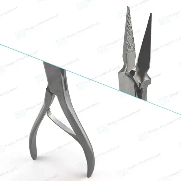 Virtus Splinter Forceps 6″ (15.2cm) Straight Serrated Tips - surgical instruments manufactured by Waqar International, Sialkot - view 2