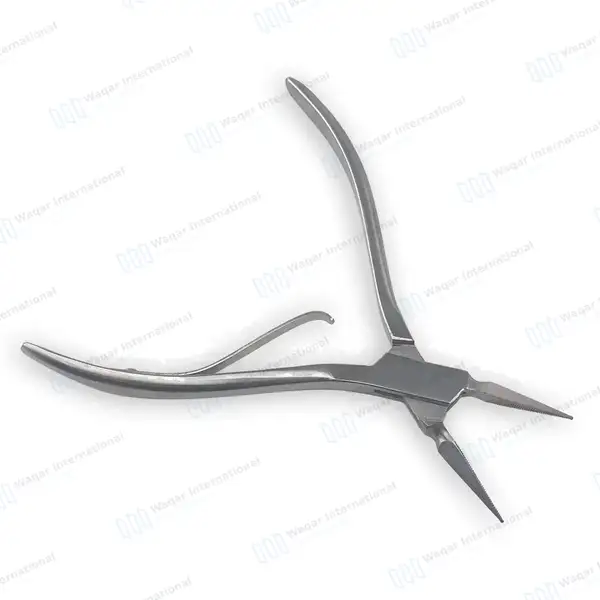 Virtus Splinter Forceps 6″ (15.2cm) Straight Serrated Tips - surgical instruments manufactured by Waqar International, Sialkot - view 4