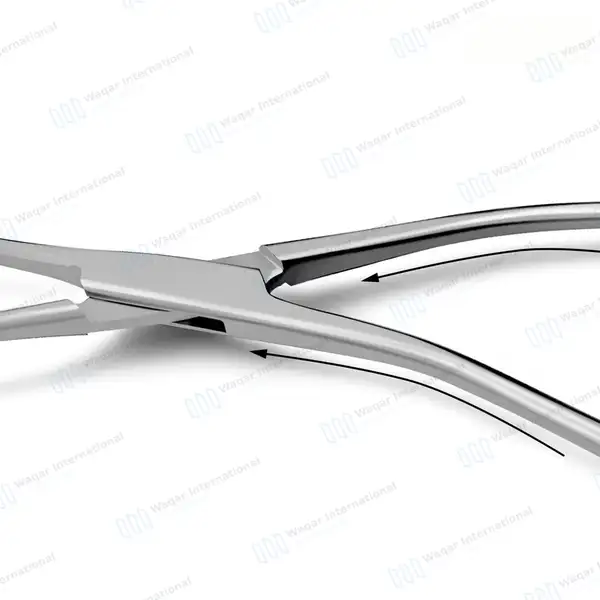 Young Tongue Forceps 7″ (17.8cm) with Silicone Grip Tips - surgical instruments manufactured by Waqar International, Sialkot - view 7