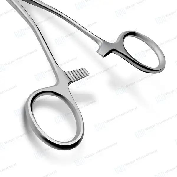Young Tongue Forceps 7″ (17.8cm) with Silicone Grip Tips - surgical instruments manufactured by Waqar International, Sialkot - view 8
