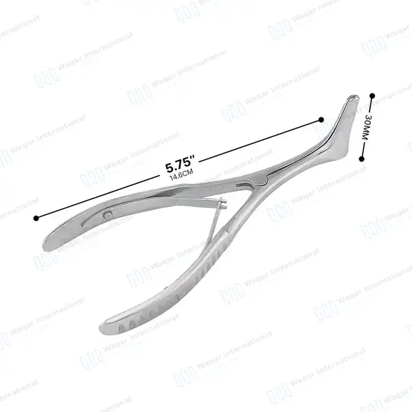 Medium Vienna Nasal Speculum 30mm Blade ENT Instrument - surgical instruments manufactured by Waqar International, Sialkot - view 3