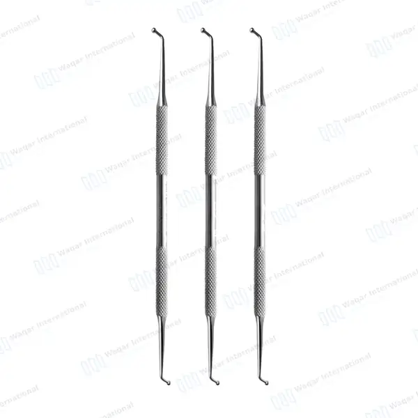 3 Ball Burnisher #1 Double Ended Dental Amalgam Instruments - dental instruments manufactured by Waqar International, Sialkot - view 2
