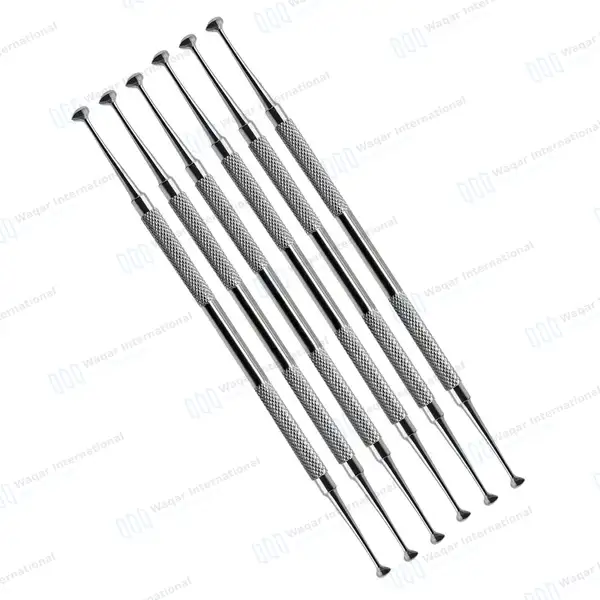 6 Pcs Ball Burnisher #28/29 Set Double Ended 2.3mm – 3.6mm Football Tips - dental instruments manufactured by Waqar International, Sialkot - view 2