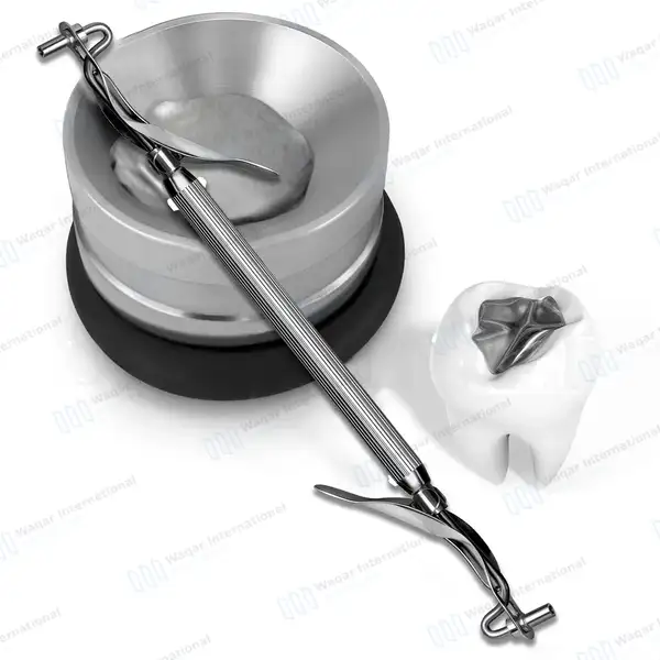 2 Pcs Amalgam Carriers Double Ended + Amalgam Well Set - dental instruments manufactured by Waqar International, Sialkot - view 7