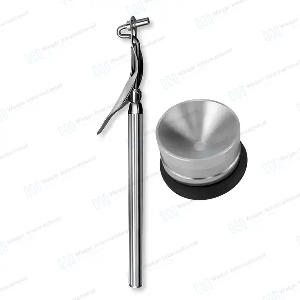 2 Pcs Amalgam Carriers Single Ended + Amalgam Well Set - dental instruments manufactured by Waqar International, Sialkot - view 2