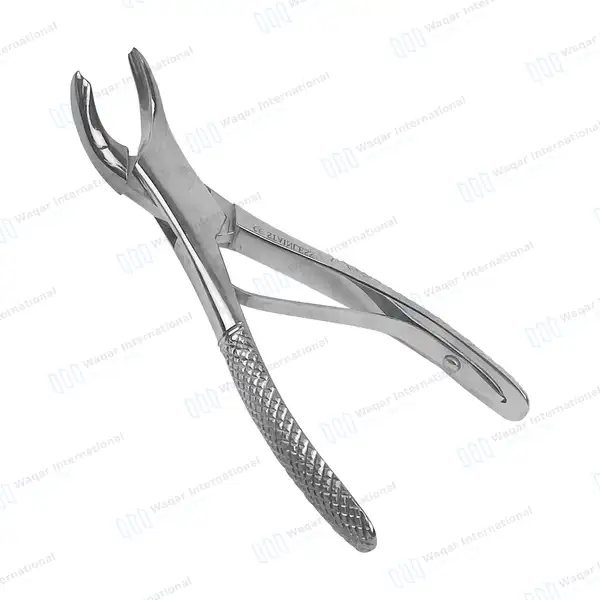 3 Universal Pedo Extracting Forceps #17S for Lower Molars - dental instruments manufactured by Waqar International, Sialkot - view 2