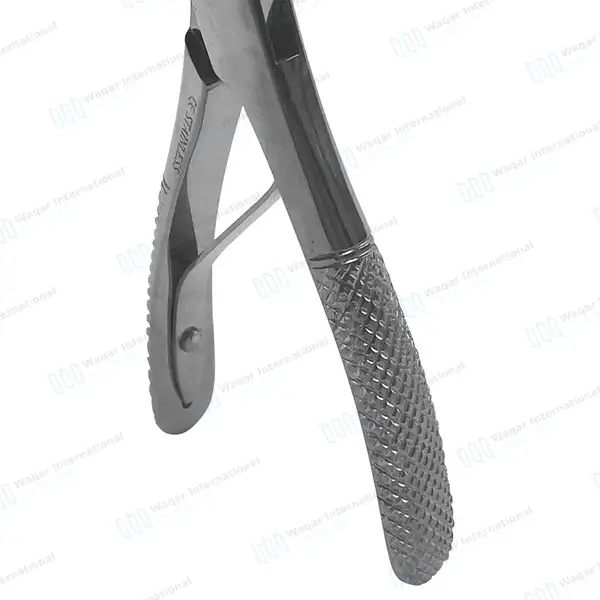 3 Universal Pedo Extracting Forceps #17S for Lower Molars - dental instruments manufactured by Waqar International, Sialkot - view 4