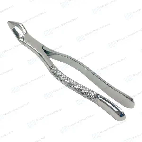 3 Pcs Dental Extracting Forceps 32A Molars Root – Slim Beak - dental instruments manufactured by Waqar International, Sialkot - view 6