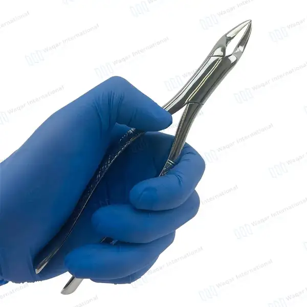 3 Pcs Dental Extracting Forceps 32A Molars Root – Slim Beak - dental instruments manufactured by Waqar International, Sialkot - view 7