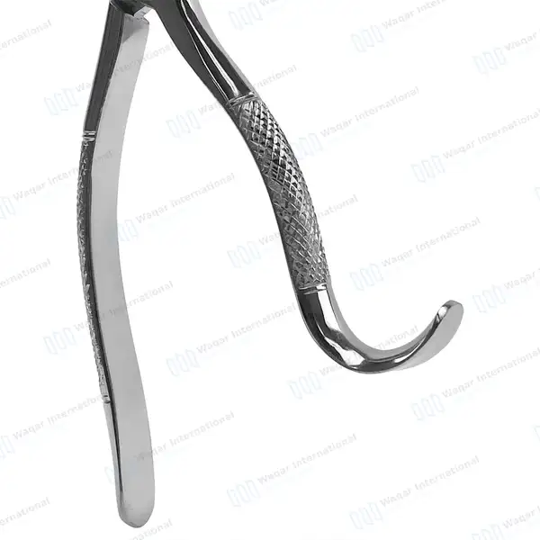 3 Extracting Forceps #103 for Lower Bicuspids, Incisors & Roots - dental instruments manufactured by Waqar International, Sialkot - view 3
