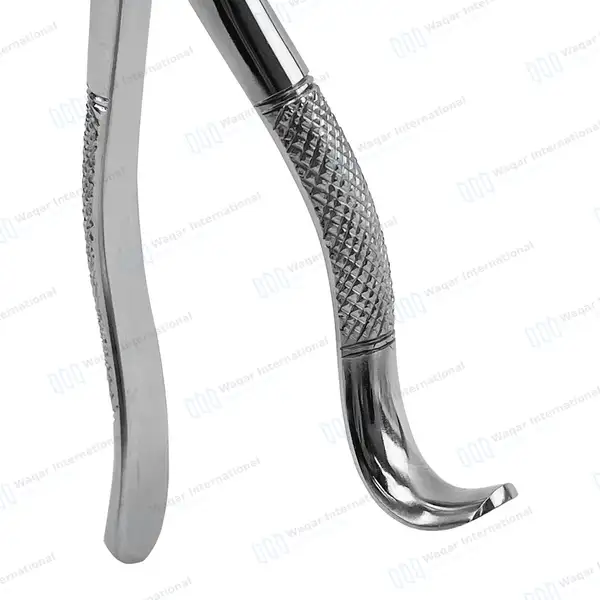3 Dental Extracting Forceps #18R for Upper 1st & 2nd Molars - dental instruments manufactured by Waqar International, Sialkot - view 4