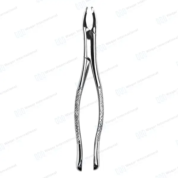 3 Dental Extracting Forceps #217 for 1st & 2nd Lower Molars - dental instruments manufactured by Waqar International, Sialkot - view 6