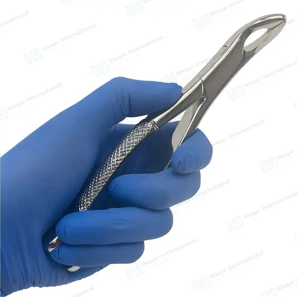 3 Extracting Forceps #203 Lower Incisors, Canines, Premolars & Roots - dental instruments manufactured by Waqar International, Sialkot - view 8