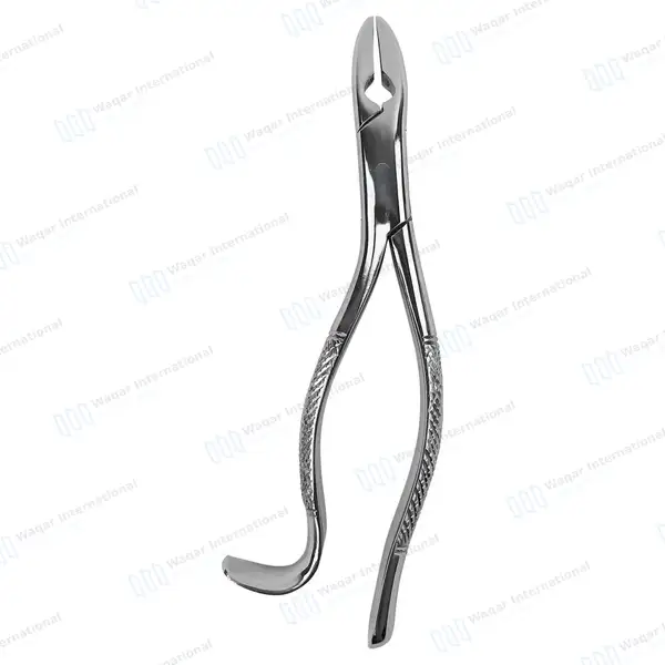 6 Extracting Forceps #99A Upper Incisors, Canines & Premolar Root - dental instruments manufactured by Waqar International, Sialkot - view 6